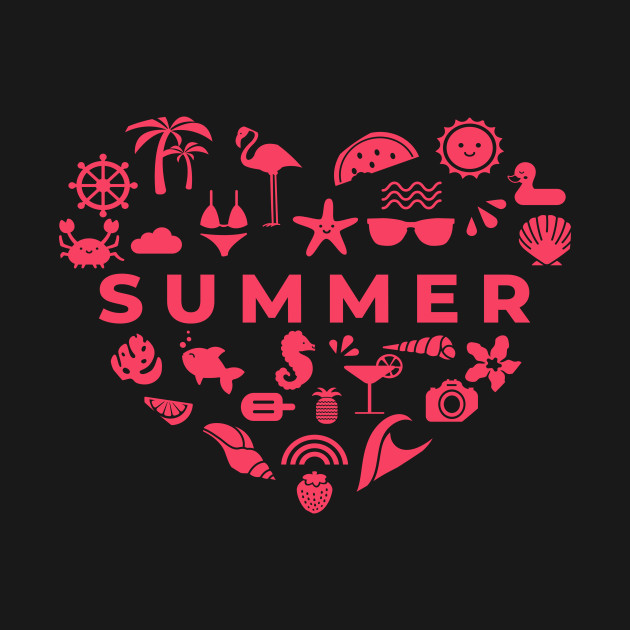 Discover Summer love heart - Summer Heart - T-Shirt