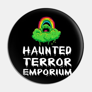 Halloween Zombie Cloud Rainbow Haunted Terror Emporium Apparel Pin