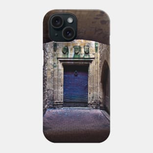 The secret behind the Medieval Blue door in France Phone Case