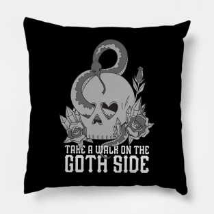 Take a walk on the goth side Pillow