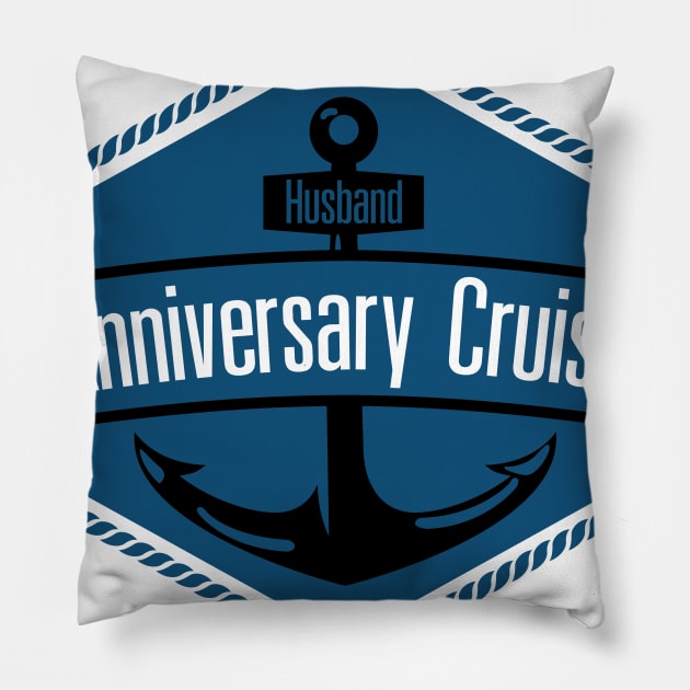 Husband Anniversary Cruise Couples Anniversary Gifts Pillow by macshoptee