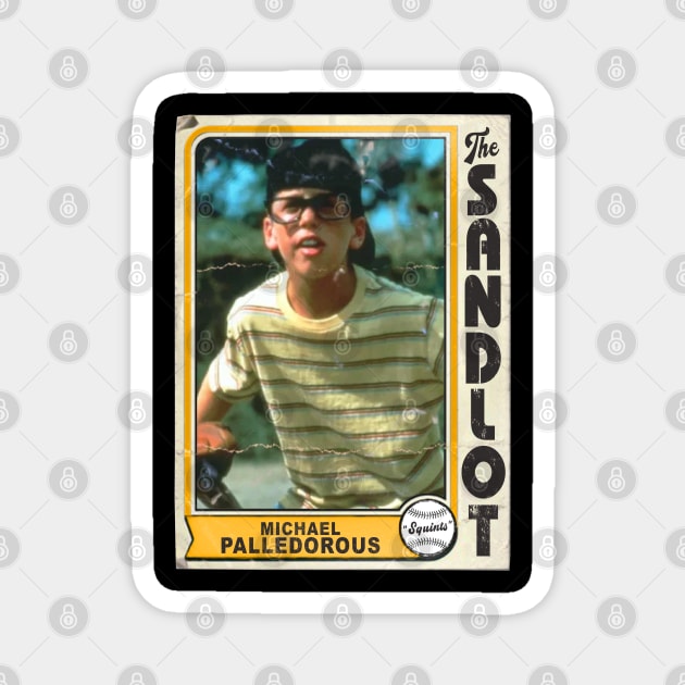 Michael 'Squints' Palledorous Vintage The Sandlot Trading Card Magnet by darklordpug