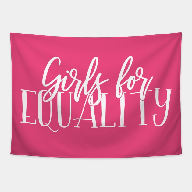 Girls for equality Tapestry by Coral Graphics