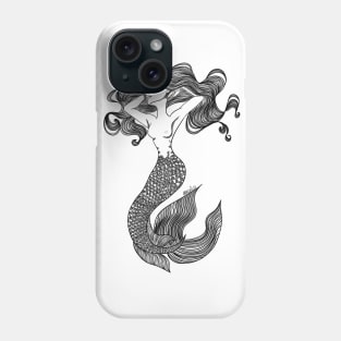 A mermaid and her hair Phone Case