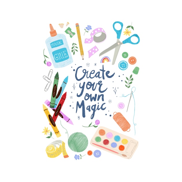 Create your own magic illustration by Papergrape