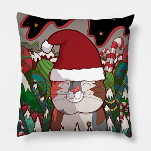 The merry cat Pillow