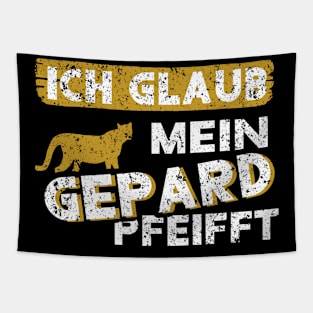 spruch Gepard Vintage Raubkatze Style Retro Tapestry