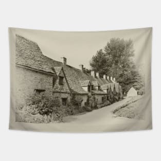 A row of Cotswold cottages Tapestry