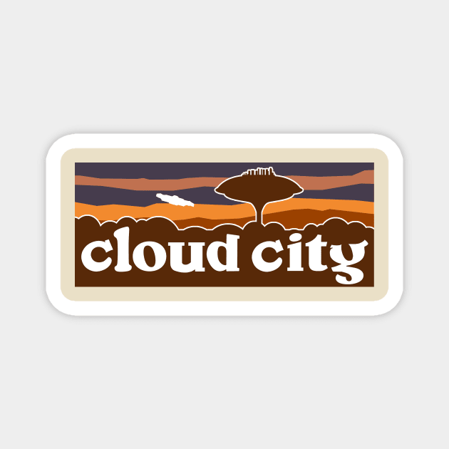 Cloud City Magnet by Mike Hampton Art