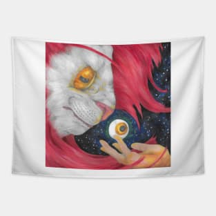 Red Spirit Eye Offering Tapestry