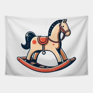 cute rocking horse Tapestry