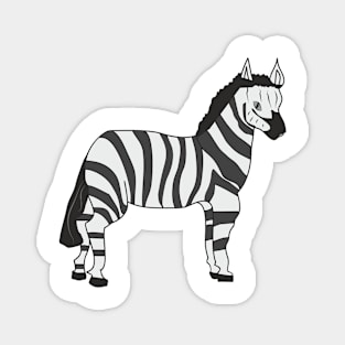 Cartoon Zebra Magnet