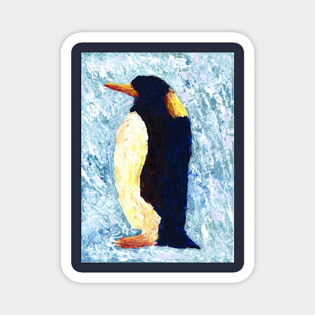 Penguin Magnet by hannahnking