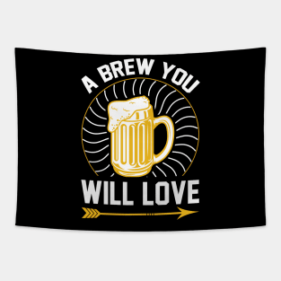 A brew you will love T Shirt For Women Men Tapestry