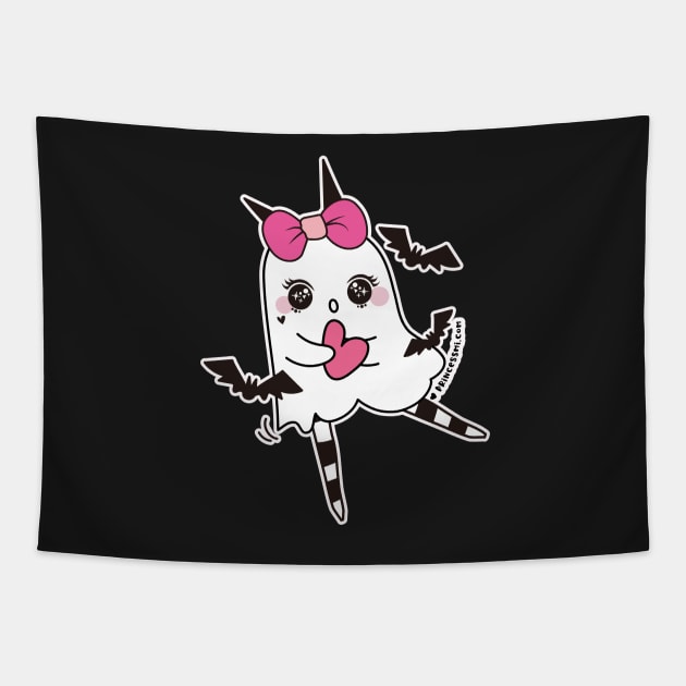 kawaii cute ghosts cute spooky , cute halloween Tapestry by princessmi-com