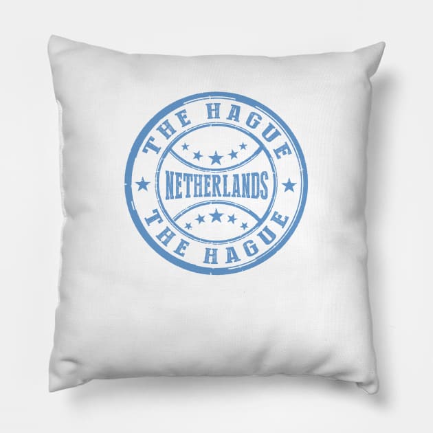 Stamp Of The Hague Pillow by dejava