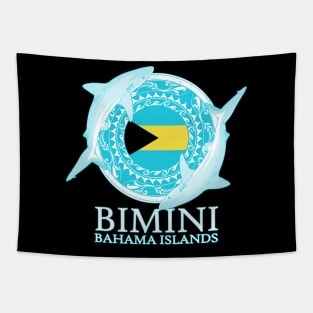 Caribbean Reef Sharks Bimini Bahamas Flag Tapestry