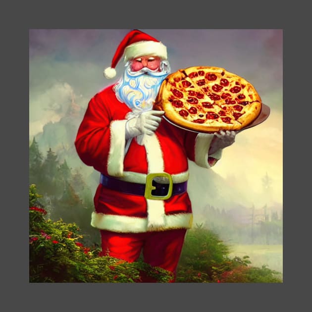 Santa loves pizza by PMM