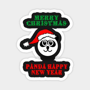 Panda Christmas Magnet