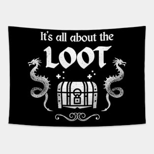 It's About The Loot RPG Gamer Gaming Tapestry