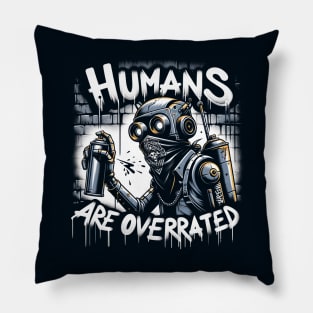 AI Uprising: Humans Are Overrated Pillow