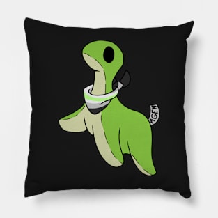 Agender pride Nessie Pillow