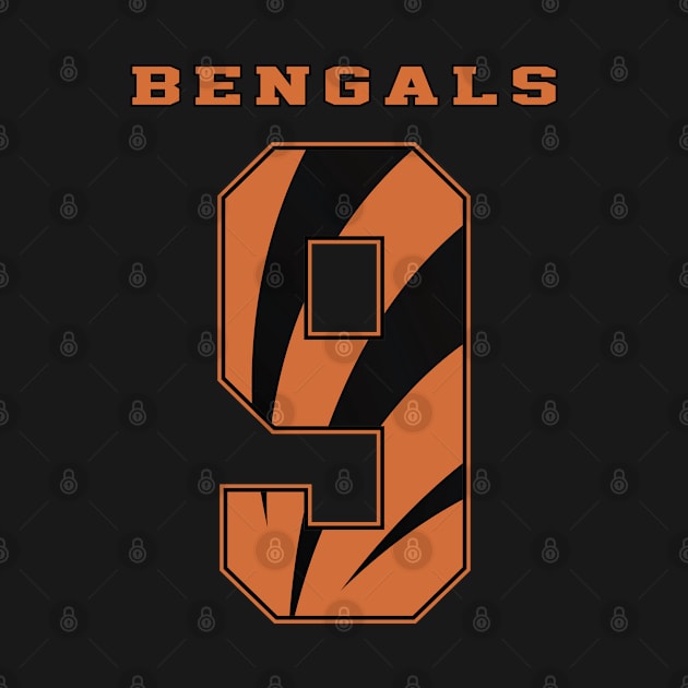 Bengals - Player Number 9 by apparel-art72