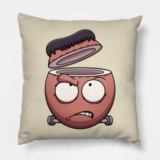 Sliced Coconut Frankenstein Monster Face Pillow