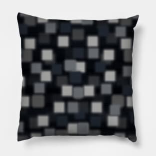 Charcoal Squares Pillow