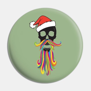 santa skull Pin