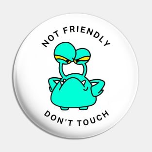 Not Friendly Don't Touch Pin