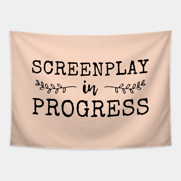 Screenplay In Progress- Funny Screenwriter Tapestry by codeclothes