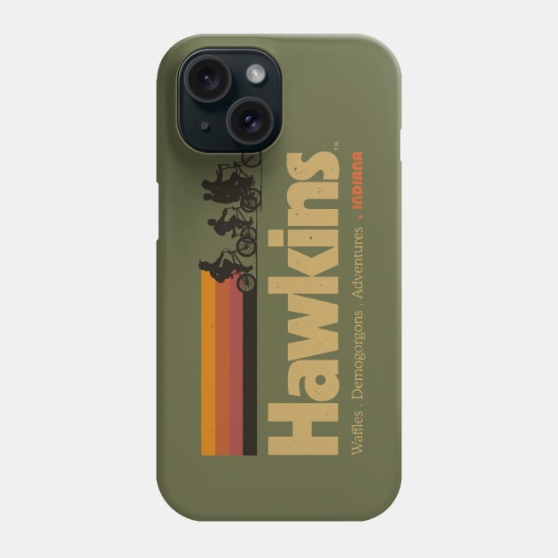 Visit Hawkins Indiana Vintage 80's TV Series Phone Case by vo_maria