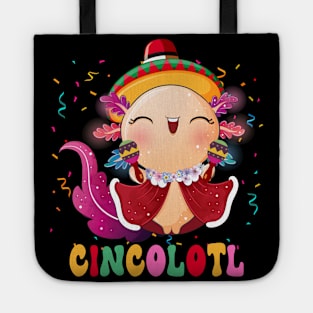 Cincolotl Mexican Salamander Funny Axolotl Mexico Tote