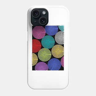 colourful circular design Phone Case