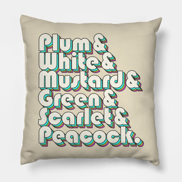 Plum White Mustard Pillow by Jazz In The Gardens