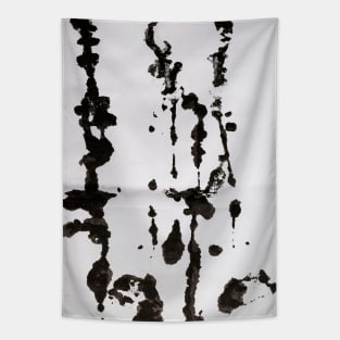 Black Ink Splatter - Alternative III Tapestry