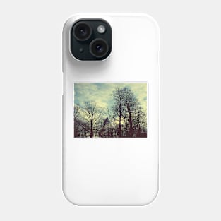 Winter Tree Silhouettes Phone Case