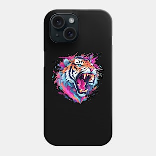 angry tiger Phone Case