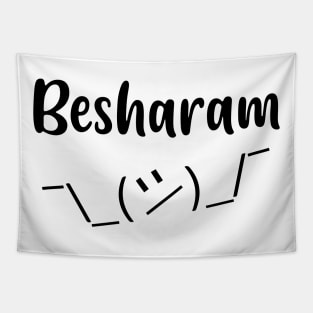 Besharam Hindi Saying or Slogan Meme Tapestry