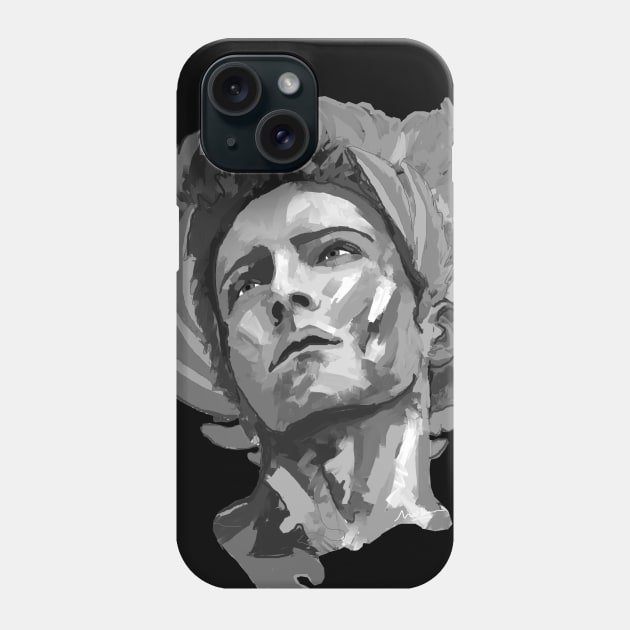 Black and white Apollo Greek Mythology Art Phone Case by mailsoncello