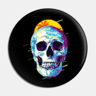 Skull retro80s Pin