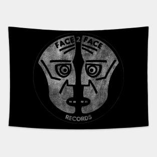 FACE 2 FACE The 2 mask logo premium Tapestry