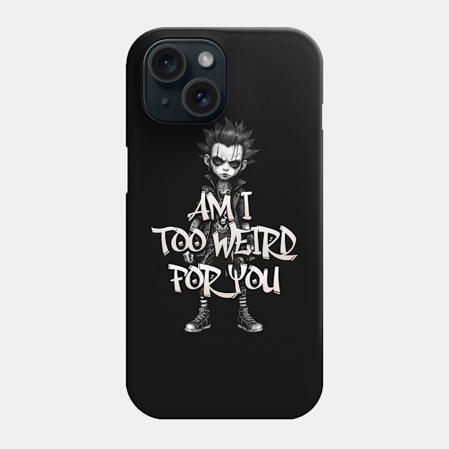 Too Weird Phone Case by MonkeyLogick