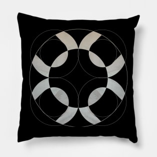 Scandinavian Minimalist marble modern and cool Pillow