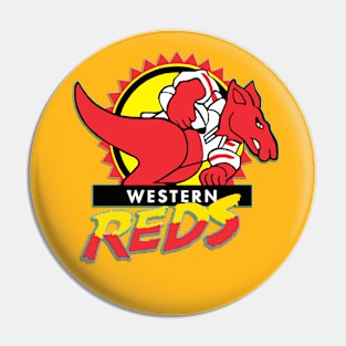 Retro Footy - WESTERN REDS Pin