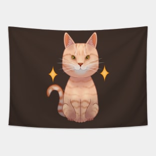 European tabby orange cat Tapestry