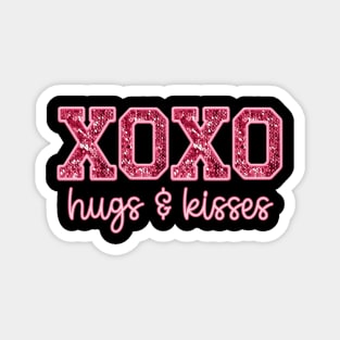 XOXO Hugs and Kisses Valentines Love Magnet