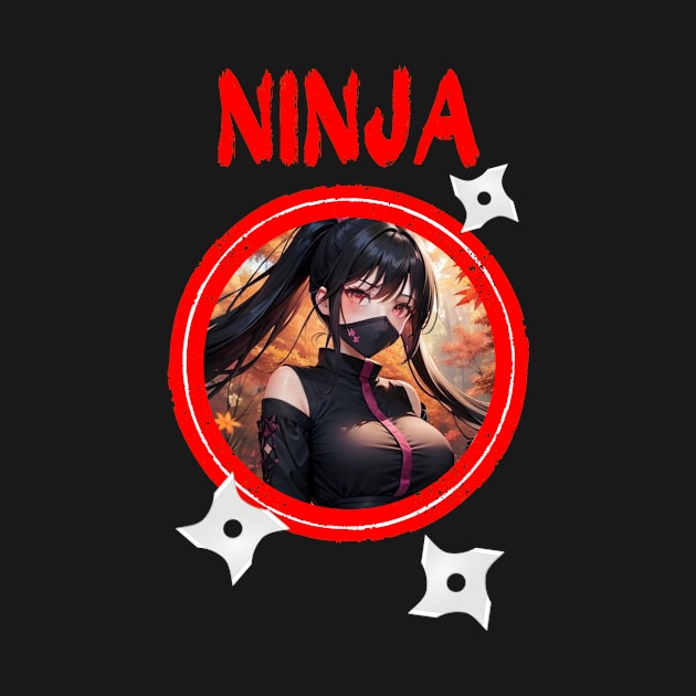 Ninja Target Love Cute Anime Girl by Clicks Clothes