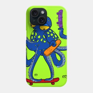 Octopus skating Phone Case